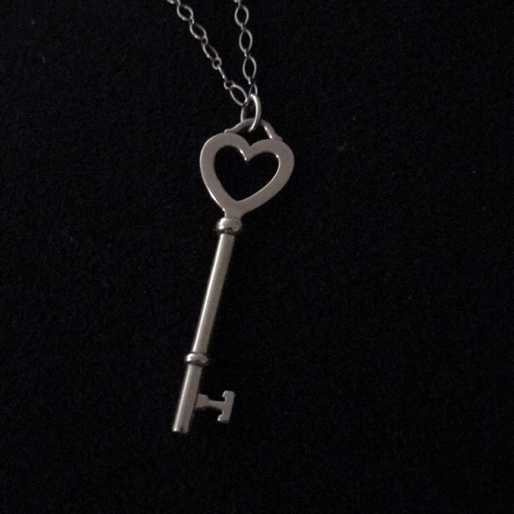 AUTHENTIC Tiffany and Co Heart Key necklace